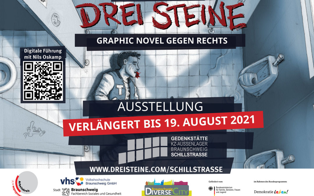 Drei Steine Ausstellung Gedenkstätte KZ-Aussenlager Braunschweig Schillstrasse