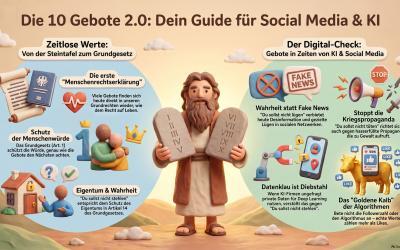 Zehn Gebote im Zeitalter von Social Media und KI – Comic-Workshop